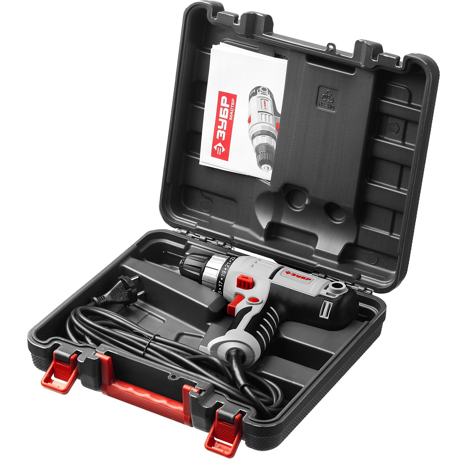 Дрель-шуруповерт сетевая, в кейсе ЗСШ-300-2 К